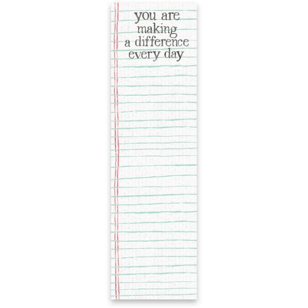 You Are Making A Difference Every Day Magnetic Paper List Notepad (60 Pages) from Primitives by Kathy