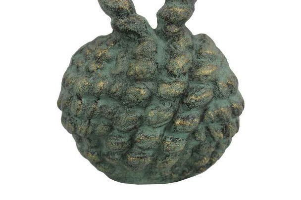 Handcrafted Antique Seaworn Bronze Cast Iron Sailors Knot Door Stopper 10" from Hampton Creations