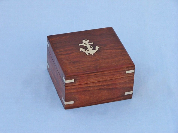 Handcrafted Scout's Antique Brass Sextant with Rosewood Box 4" from Hampton Creations