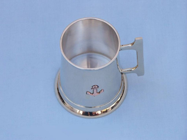 Handcrafted Brass Anchor Mug With Cleat Handle 5" from Hampton Creations