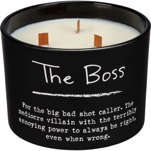 The Boss Soy Based Wax Candle (Lemongrass Scent) from Primitives by Kathy