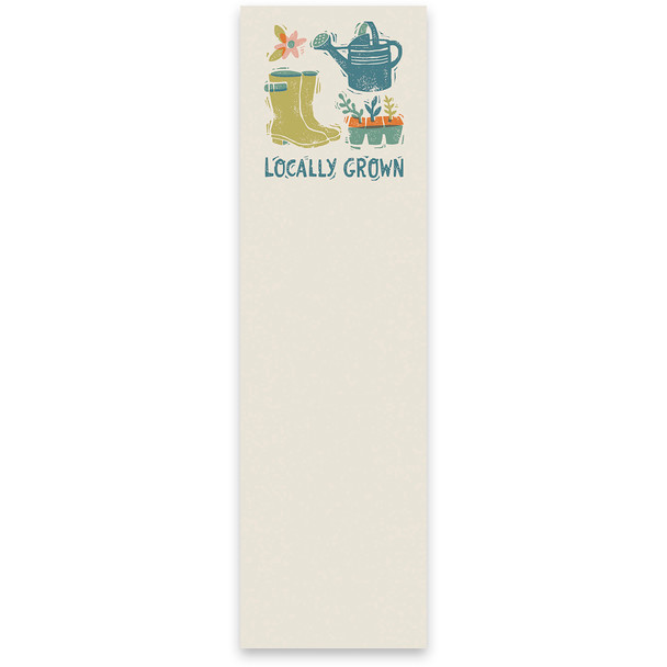 Garden Themed Locally Grown Magnetic Paper List Notepad (60 Pages) from Primitives by Kathy