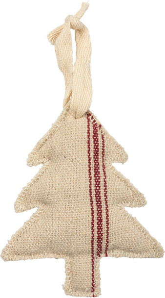 Farmhouse Style Fabri Christmas Tree Hanging Ornament 5 Inch from Primitives by Kathy