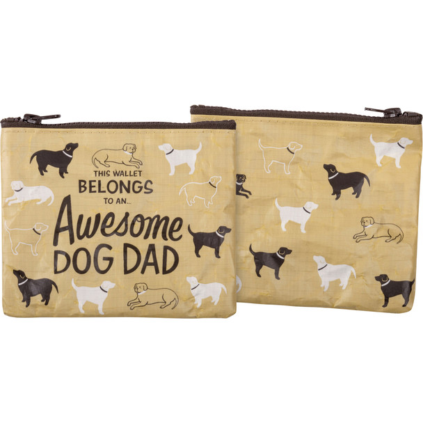 This Wallet Belongs To An Awesome Dog Dad Zipper Wallet from Primitives by Kathy