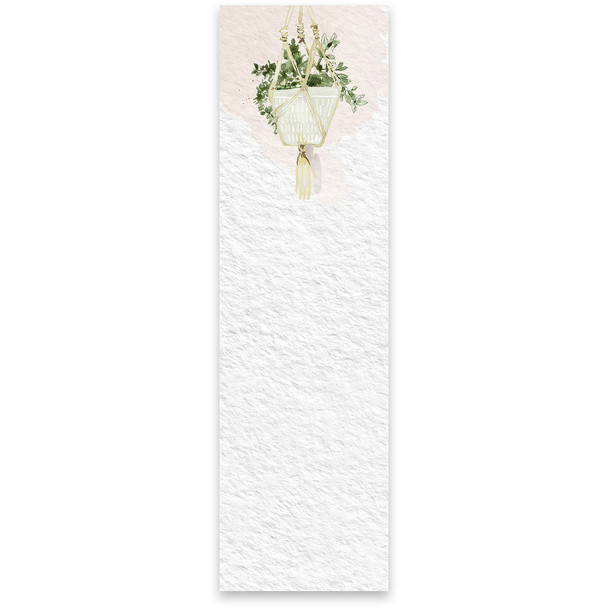 Watercolor Art Hanging Plant Design Magnetic Paper List Notepad (60 Pages) from Primitives by Kathy