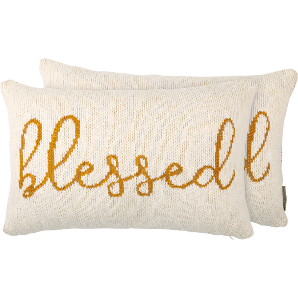Pillow - Blessed from Primitives by Kathy