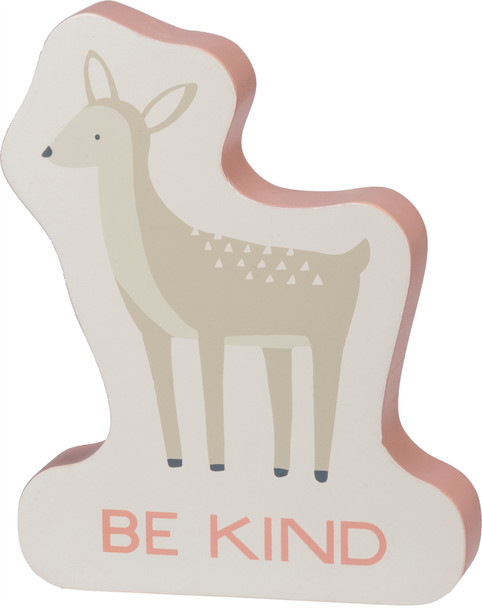 Pink Deer Design Be Kind Decorative Wooden Sign 5.5x7 from Primitives by Kathy