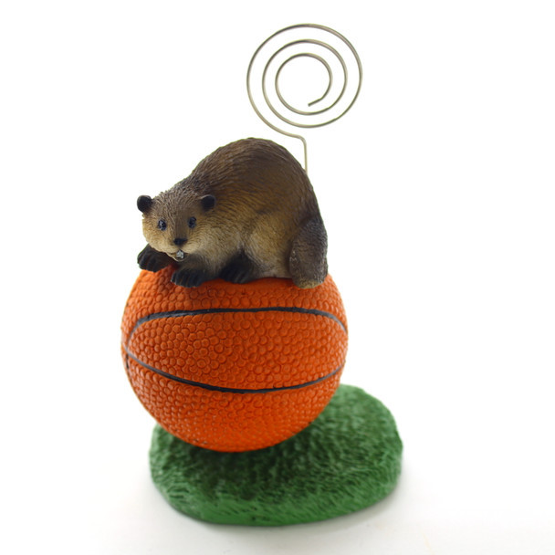 Desktop Hand Painted Animal Basketball Memo Holder - Beaver From Conversation Concepts