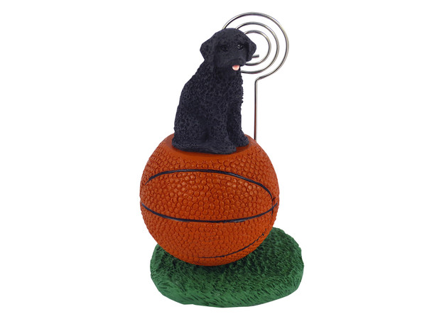 Dog Lover Desktop Hand Painted Basketball Memo Holder - Portuguese Water Dog From Conversation Concepts