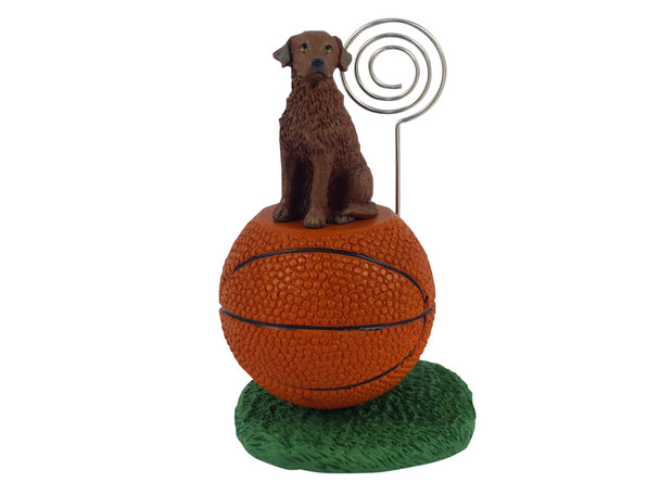 Dog Lover Desktop Hand Painted Basketball Memo Holder - Chesapeake Bay Retriever From Conversation Concepts