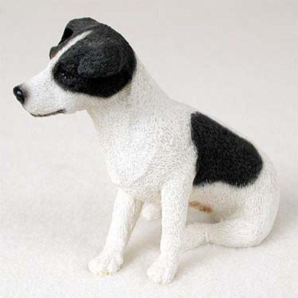 Dog Lover Hand-painted Figurine - Jack Russell Terrier Black & White W/smooth Coat Standard From Conversation Concepts