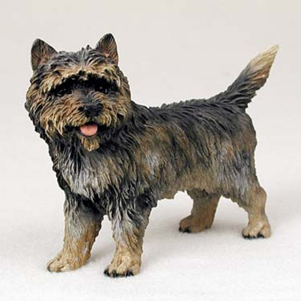Dog Lover Hand-painted Figurine - Cairn Terrier Brindle Standard From Conversation Concepts