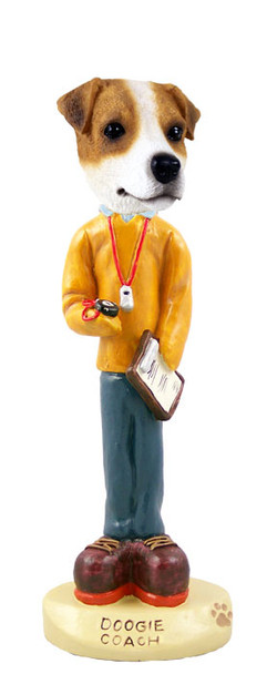 Dog Lover Hand-painted Figurine - Jack Russell Terrier Coach Doogie Collectible From Conversation Concepts