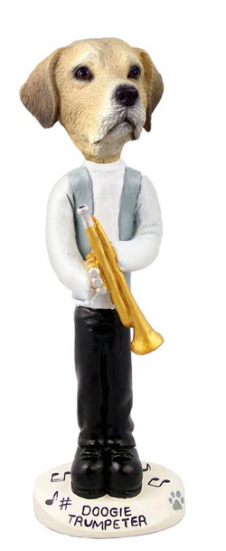 Dog Lover Hand-painted Figurine - Labrador Retriever Yellow Trumpeter Doogie Collectible From Conversation Concepts
