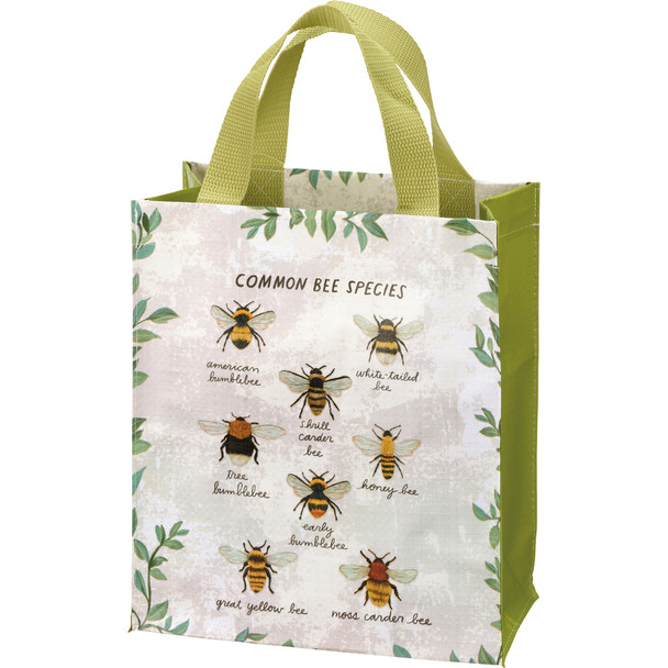 Common Bee Species Double Sided Daily Tote Bag from Primitives by Kathy
