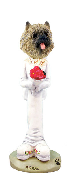 Dog Lover Hand-painted Figurine - Cairn Terrier Red Bride Doogie Collectible From Conversation Concepts