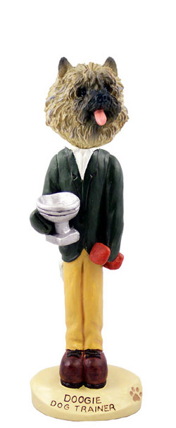 Dog Lover Hand-painted Figurine - Cairn Terrier Red Dog Trainer Doogie Collectible From Conversation Concepts
