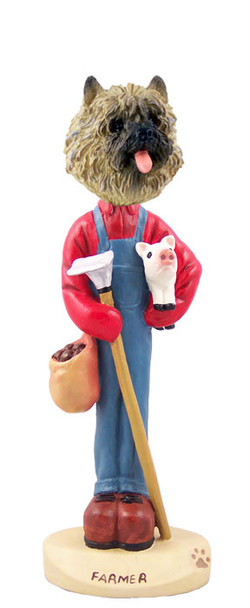 Dog Lover Hand-painted Figurine - Cairn Terrier Red Farmer Doogie Collectible From Conversation Concepts