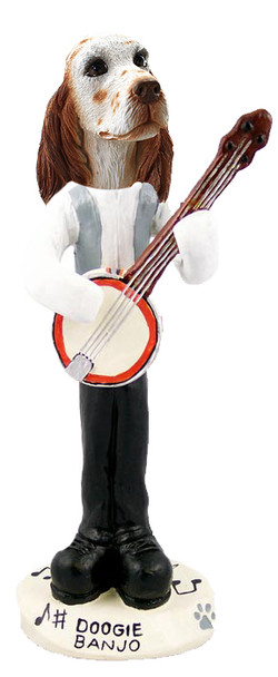 Dog Lover Hand-painted Figurine - English Setter Orange Belton Banjo Doogie Collectible From Conversation Concepts