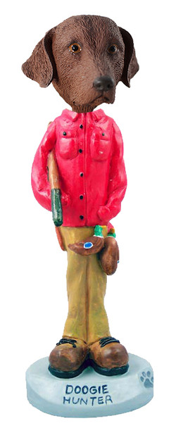 Dog Lover Hand-painted Figurine - Chesapeake Bay Retriever Hunter Doogie Collectible From Conversation Concepts