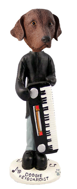 Dog Lover Hand-painted Figurine - Chesapeake Bay Retriever Keyboardist Doogie Collectible From Conversation Concepts