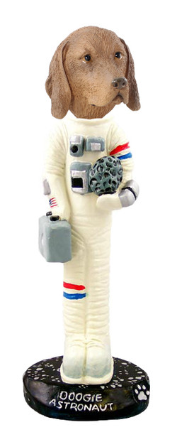 Dog Lover Hand-painted Figurine - Vizsla Astronaut Doogie Collectible From Conversation Concepts