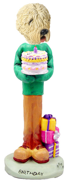 Dog Lover Hand-painted Figurine - Soft Coated Wheaten Terrier Birthday Doogie Collectible From Conversation Concepts