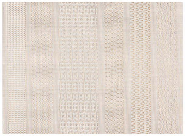 Ivory Colored Metallic Sparkle Durable Woven Vinyl Table Placemat 18.5 Inch x 12.5 Inch from Now Designs
