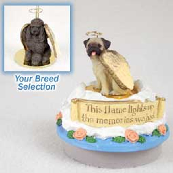 Dog Lover Decorative Candle Lid Topper - Poodle Chocolate Tiny One Pet Angel Ornament From Conversation Concepts