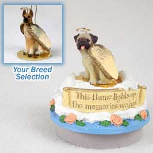 Dog Lover Hand Painted Pet Angel Ornament - Great Dane Fawn Candle Topper Tiny One From Conversation Concepts