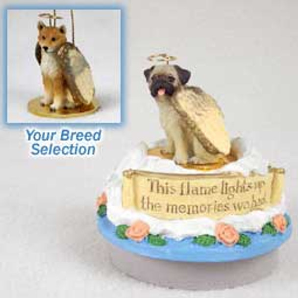 Dog Lover Decorative Candle Lid Topper - Shiba Inu Tiny One Pet Angel Ornament From Conversation Concepts