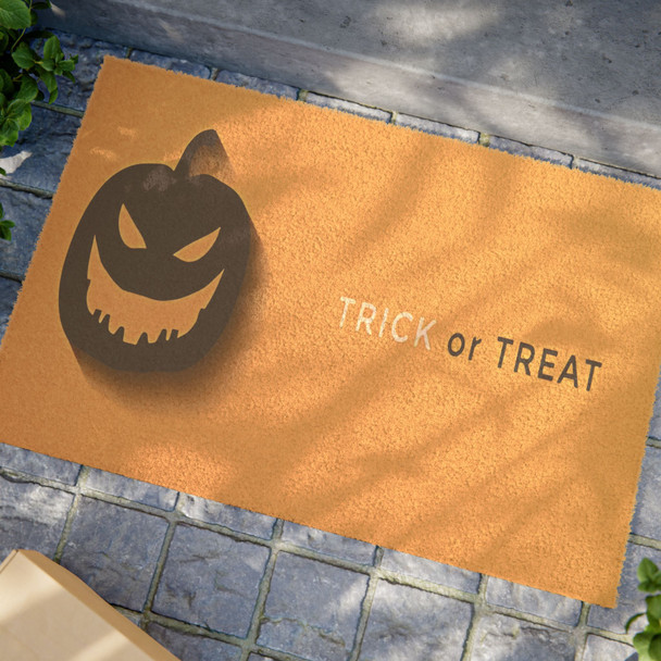 Halloween Anti-Slip Coir Doormat 24" x 16" - Shadows of Halloween
