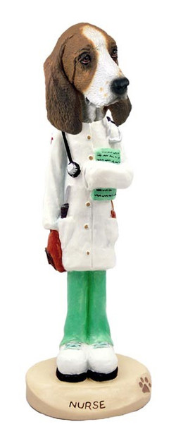 Basset Hound Nurse Doogie Collectible Dog Figurine