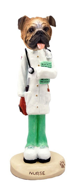 Bulldog Nurse Doogie Collectible Dog Figurine