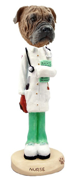 Bullmastiff Nurse Doogie Collectible Dog Figurine