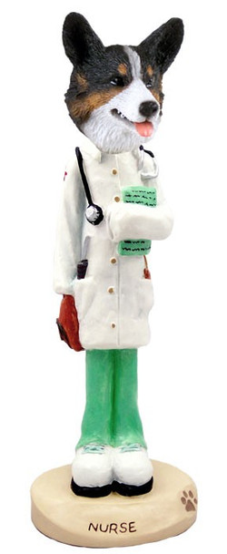 Cardigan Welsh Corgi Nurse Doogie Collectible Dog Figurine
