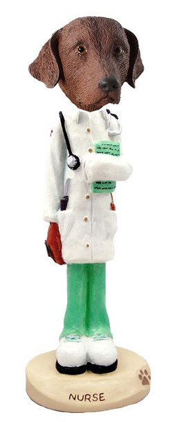 Chesapeake Bay Retriever Nurse Doogie Collectible Dog Figurine