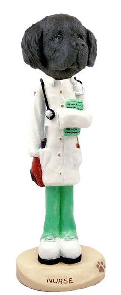 Newfoundland Nurse Doogie Collectible Dog Figurine
