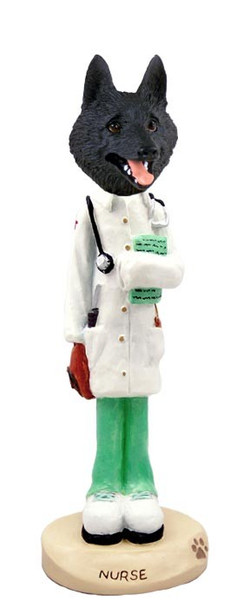 Schipperke Nurse Doogie Collectible Dog Figurine
