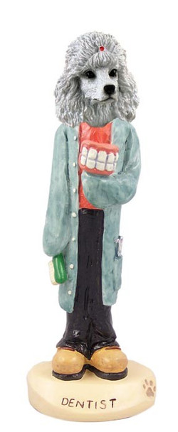 White Poodle Dentist Doogie Collectible Dog Figurine