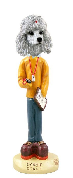 White Poodle Coach Doogie Collectible Dog Figurine