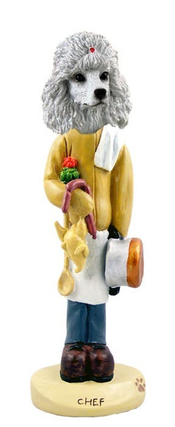 White Poodle Chef Doogie Collectible Dog Figurine
