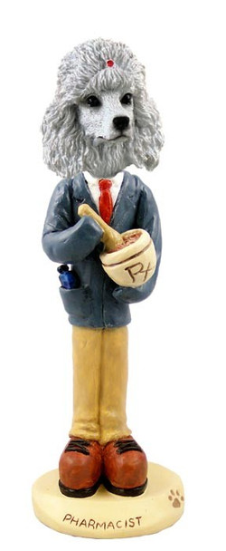 White Poodle Pharmacist Doogie Collectible Dog Figurine