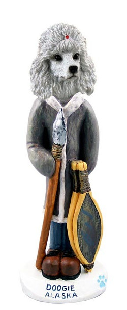 White Poodle Alaska Doogie Collectible Dog Figurine