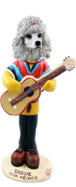 White Poodle Viva Mexico Doogie Collectible Dog Figurine