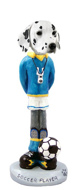 Dalmatian Soccer Doogie Collectible Dog Figurine