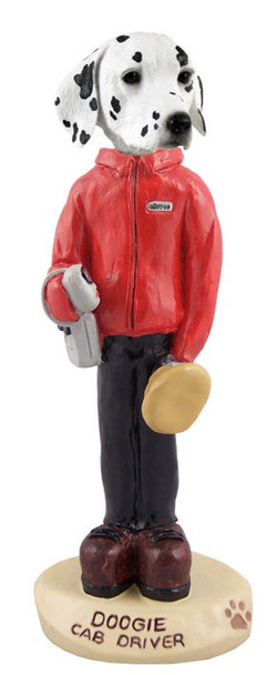 Dalmatian Cab Driver Doogie Collectible Dog Figurine