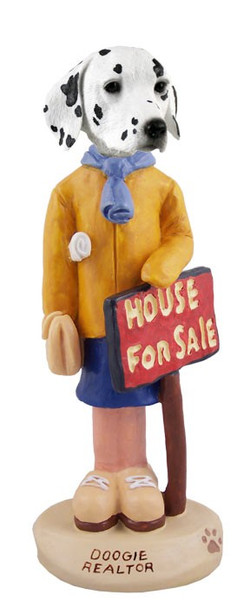 Dalmatian Female Realtor Doogie Collectible Dog Figurine