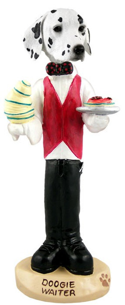 Dalmatian Waiter Doogie Collectible Dog Figurine