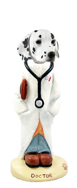 Dalmatian Doctor Doogie Collectible Dog Figurine